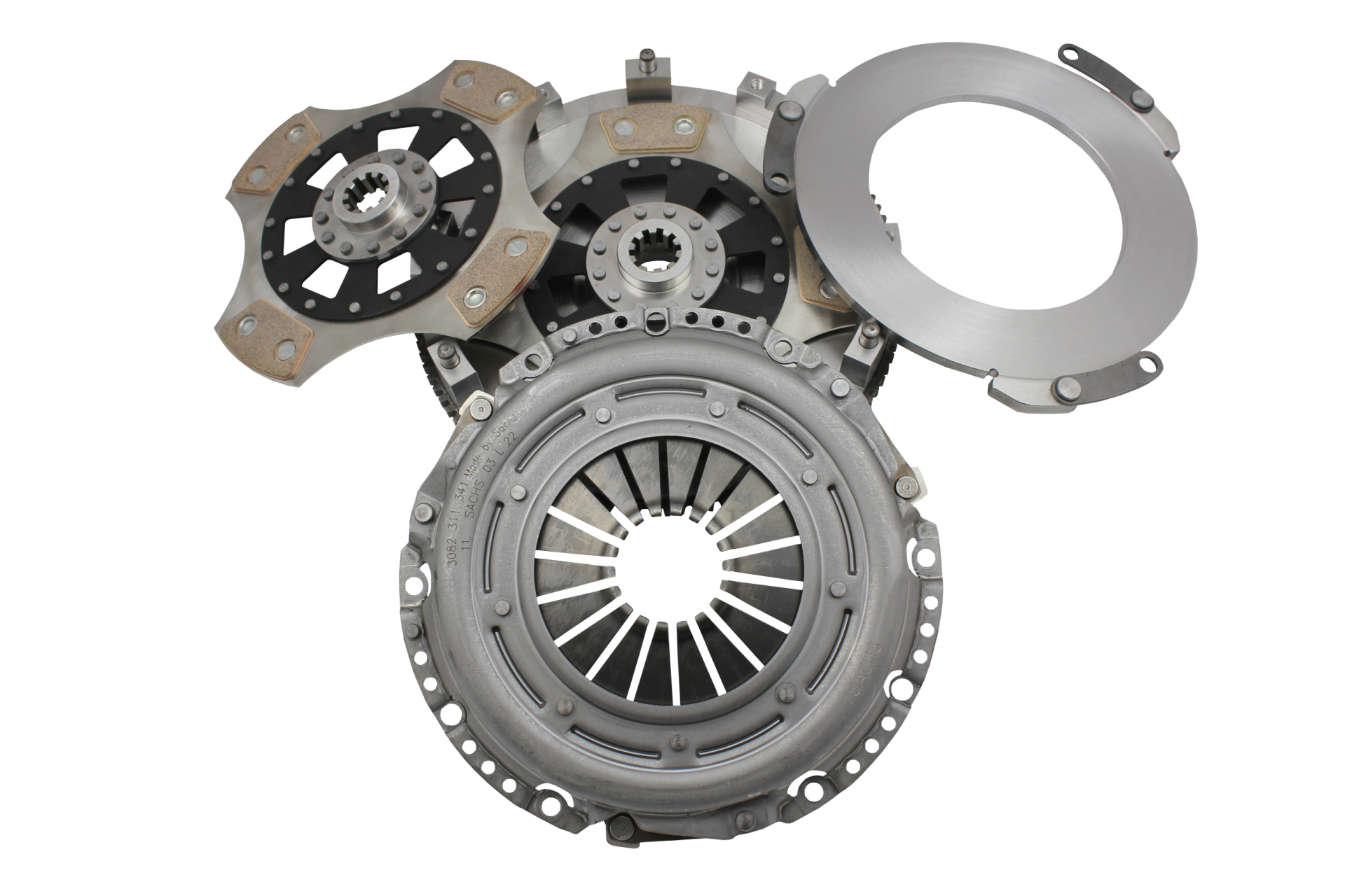 Kit embrayage bi-disques métal fritté M50 / M52 / M54 / S50 / S54 STAGE 2+ 1400Nm - Performance-shop