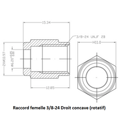 Durite de frein AN3 sur-mesure