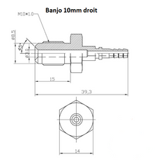 Durite de frein AN3 sur-mesure