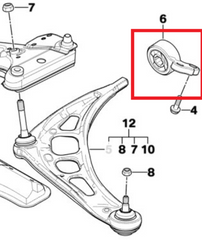 Silentblocs oreille de triangle avant BMW E46