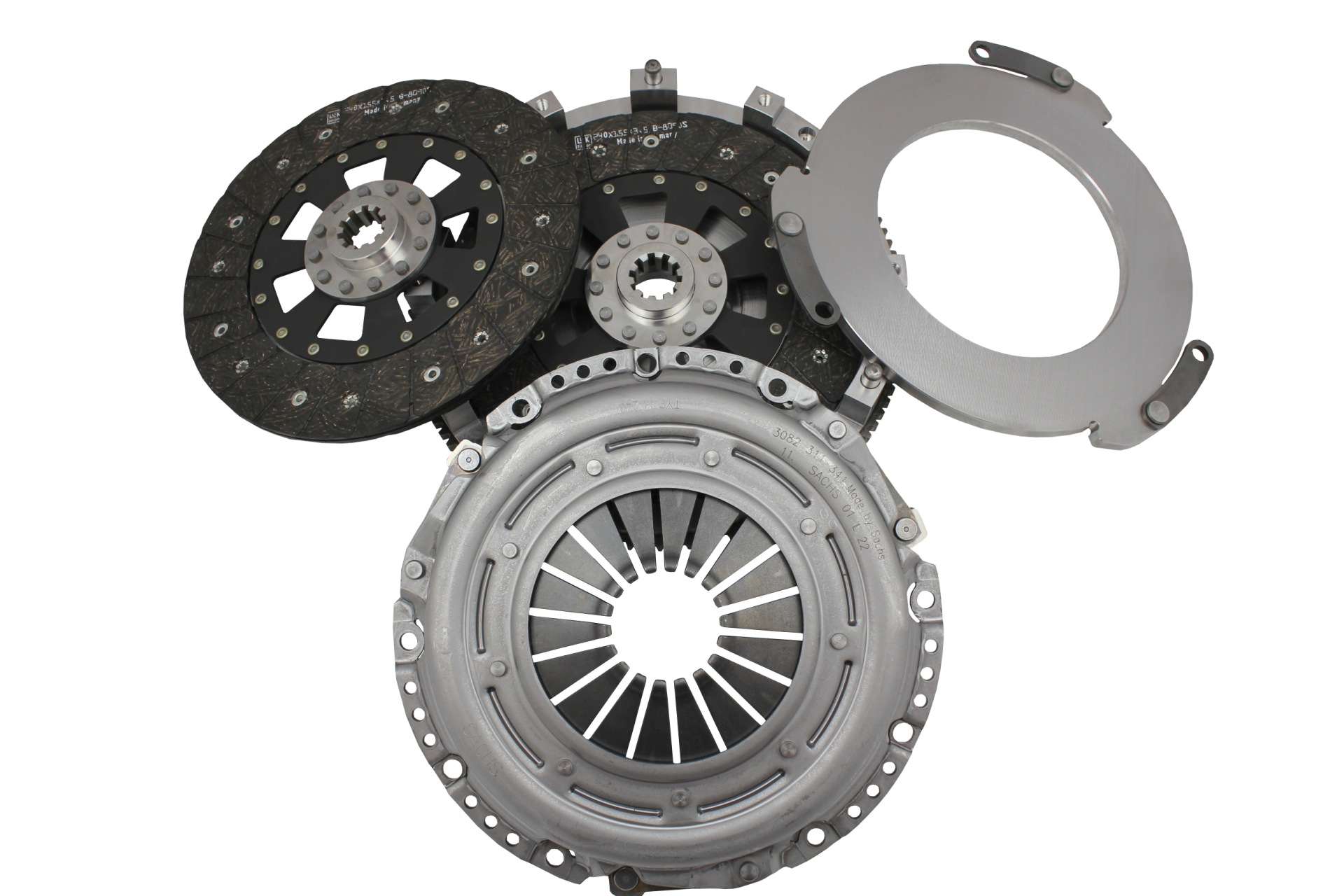 Kit embrayage bi-disques Kevlar BMW M50 / M52 / M54 / S50 / S54 STAGE 2 1000Nm - Performance-shop