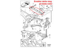 Tirants réglables pour Volvo V70/S60/S80/XC70/XC90 - Performance-shop