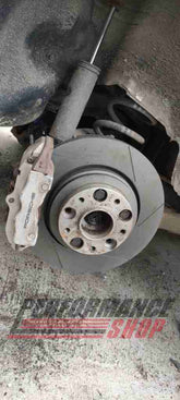 Calles d'adaptation étrier arrière Porsche Cayenne / Q7 pour BMW E36 / E46 - Performance-shop