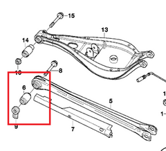 Silentbloc bras arrières inférieurs BMW E36/E46