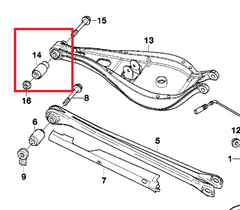 Silentblocs bras arrières supérieurs BMW E36/E46